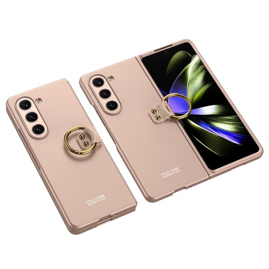 Galaxy Z Fold 5 Kılıf Zore Kıpta Yüzüklü Flip Sert Kapak