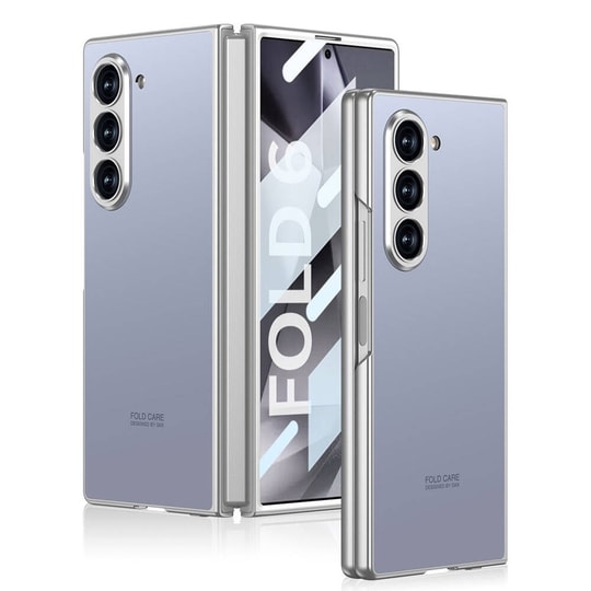 Galaxy Z Fold 6 Kılıf Titanyum Metal Tasarımlı Zore Kıpta Caz Kapak