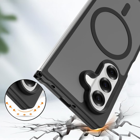 Galaxy Z Fold 7 Kılıf M-Safe Şarj Özellikli Kamera Korumalı Zore Lunex Kapak