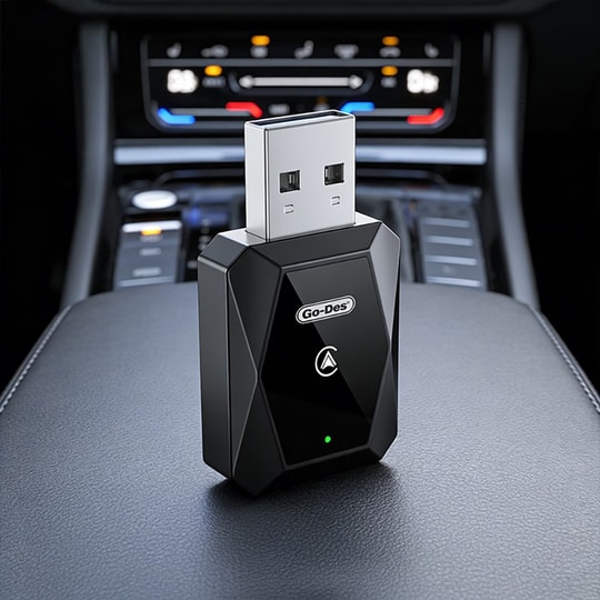 Go Des GD-BT212 Android Auto Destekli CarPlay USB Bluetooth Wireless Transmitter Adaptör