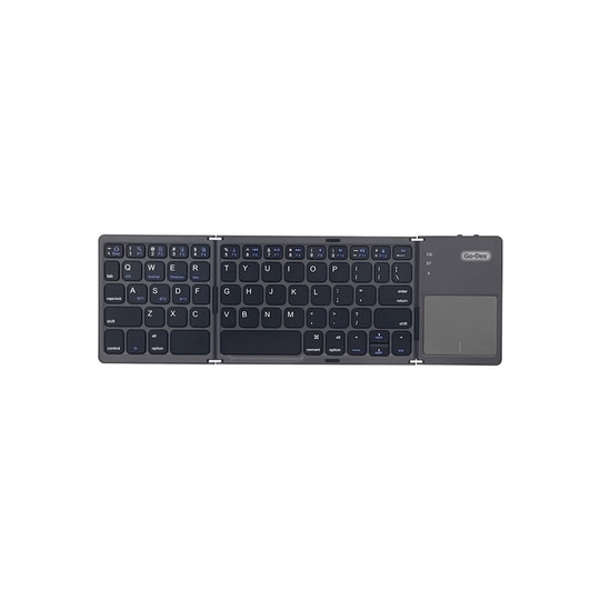 Go Des GD-KB328 Sessiz Tuş Tasarımlı Touch Pad Özellikli Katlanabilir Bluetooth Bağlantılı Kablosuz Klavye
