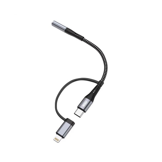 Go-Des GD-UC173 3.5mm Jack Girişli Type-C ve Lightning 2in1 Ses Kablosu