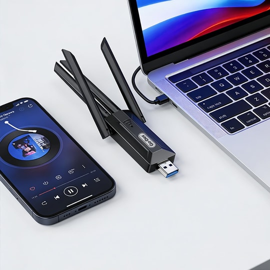 Go-Des GD-WPS017 Wi-Fi USB Adaptörü 1200M