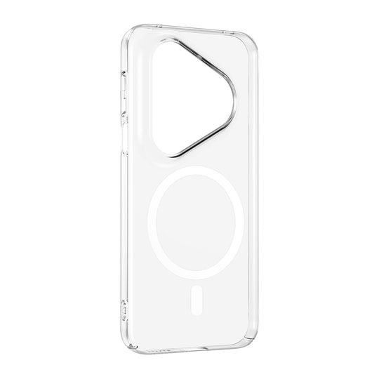 Huawei Pura 90S Pro Max Kamera Korumalı M-Safe Şarj Özellikli Şeffaf Zore London Sert PC Kapak