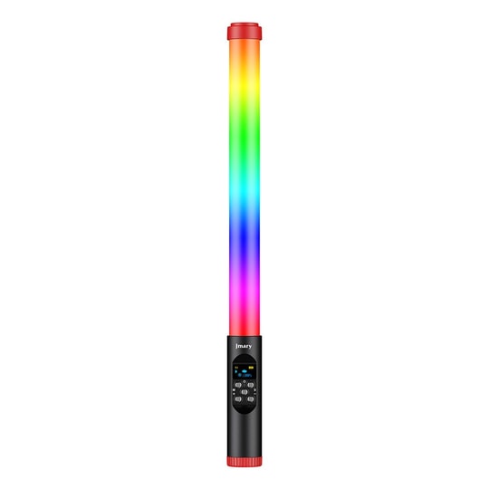 Jmary FM-128RGB OLED Ekran Göstergeli RGB Led Işıklı Su Geçirmez Aydınlatma Çubuğu