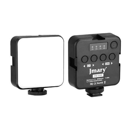Jmary FM-59R Telefon-Kamera Üstü Pilli Aydınlatma Işığı