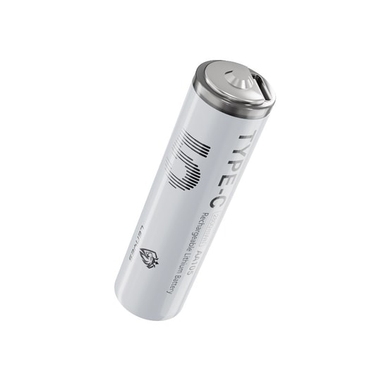 Lenyes AA105 Type-C Şarj Portlu Şarj Edilebilir AA Lityum-ion Pil 2800mWh 1.5V 2 Adet