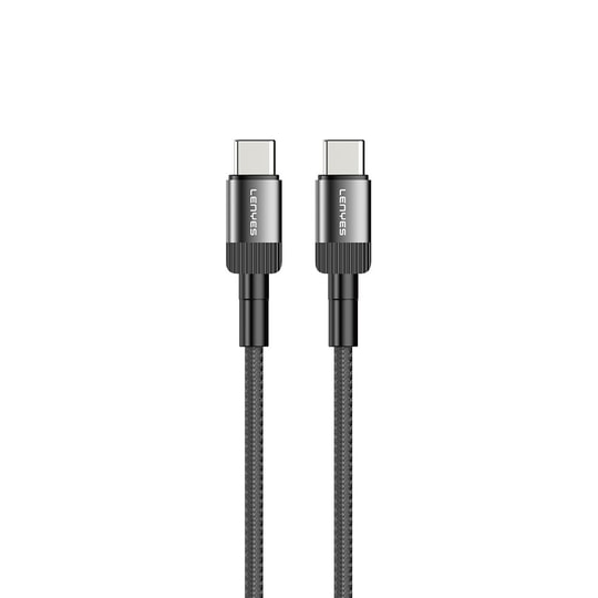 Lenyes LC546 Type-C to Type-C Örgü Tasarımlı Hızlı Şarj Özellikli Data ve Şarj Kablosu 60W 1M