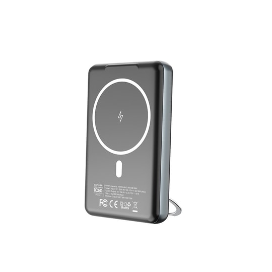 Lenyes PW1001D PD 22.5W Hızlı Şarj Özellikli Standlı Wireless Powerbank 15W 10000mAh