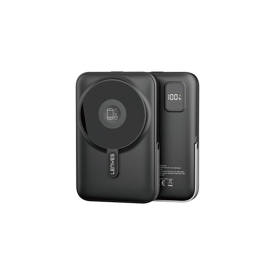 Lenyes PW1002D 20W Dijital LED Ekranlı Standlı Wireless Powerbank 15W 10000mAh
