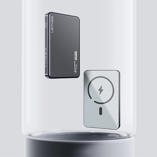 Lenyes PW119D PD 20W Ultra İnce Hızlı Şarj Özellikli Wireless Powerbank 15W 10.000mAh