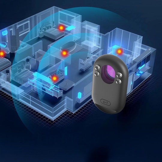 Lenyes TX20 Find My Destekli Anti-Loss Konum Takipli Gizli Kamera Dedektörü ve Alarm Cihazı