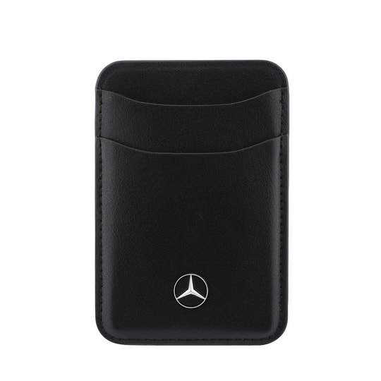 Mercedes Benz Orjinal Lisanslı Yeni Nesil 2 Hazneli Metal Logolu Deri Magnetik Kartlık