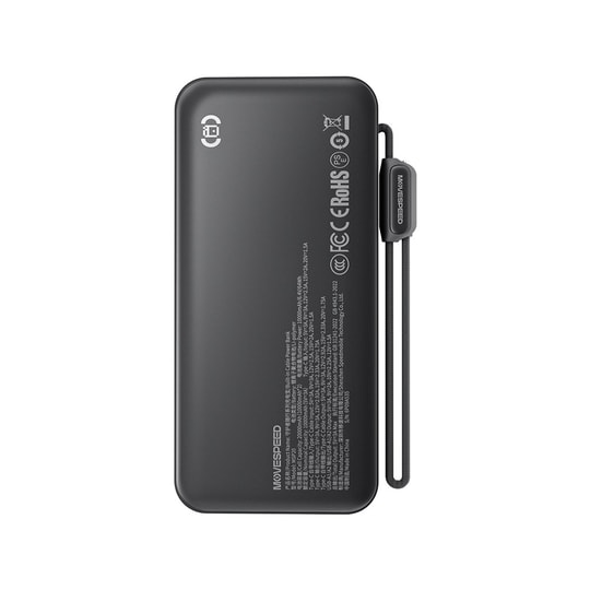 Movespeed MSP20 Dijital LED Göstergeli Type-C Kablolu Powerbank 35W 20.000mAh