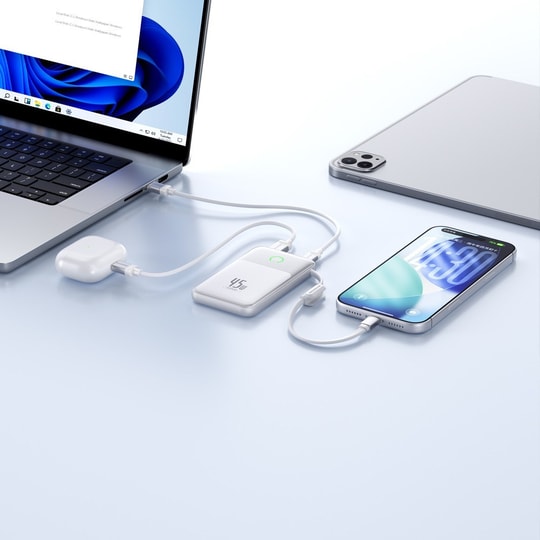 Movespeed MSP20 Pro Dijital LED Göstergeli Type-C Kablolu Powerbank 45W 20.000mAh