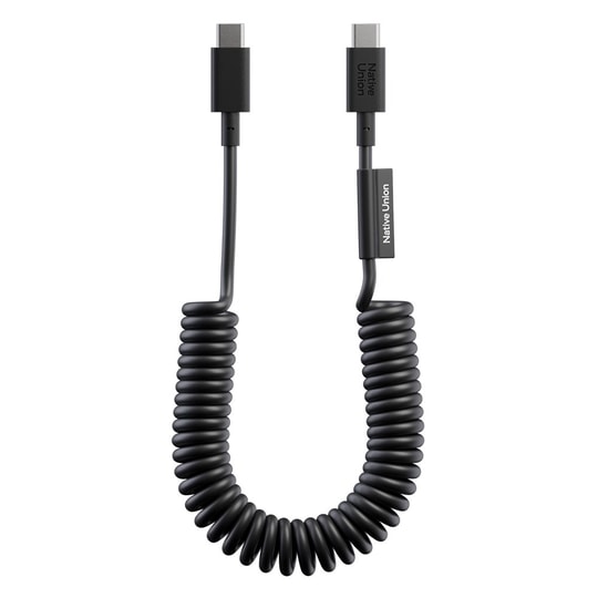 Native Union POP Serisi Type-C to Type-C Spiralli Şarj Kablosu 60W 1.2M