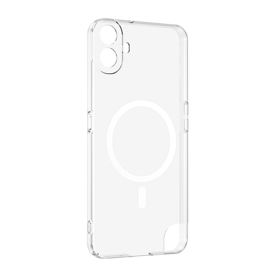 Nothing CMF Phone 1 Kamera Korumalı M-Safe Şarj Özellikli Şeffaf Zore London Sert PC Kapak