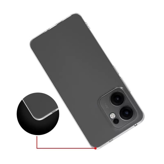 Oppo Reno 13F 5G Kılıf Zore Süper Silikon Kapak