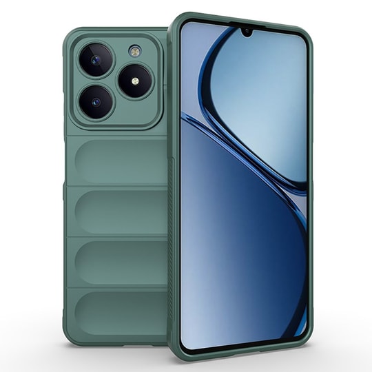 Realme C61 Kılıf Esnek TPU Oyuklu Arka Yüzey Tasarımlı Zore Etnik Silikon Kapak