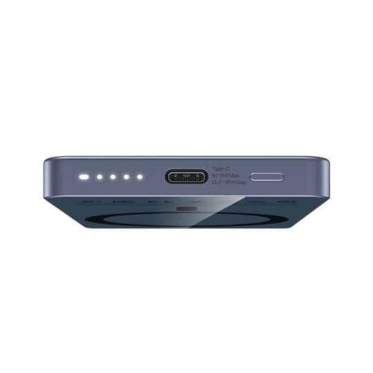 Recci RPB-W35 Ultra İnce PD 20W Hızlı Şarj Özellikli Wireless Powerbank 15W 5000mAh