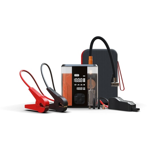 Wiwu CG201 4in1 Dijital LED Göstergeli Araç Akü Acil Durum Takviye Güç Kaynağı Powerbank 40W 8800mAh