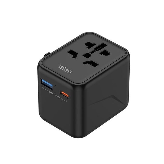 Wiwu Wi-UA012 Çoklu Universal TR/US/UK/AUS/EU Uyumlu Seyahat Şarj Adaptörü 12W