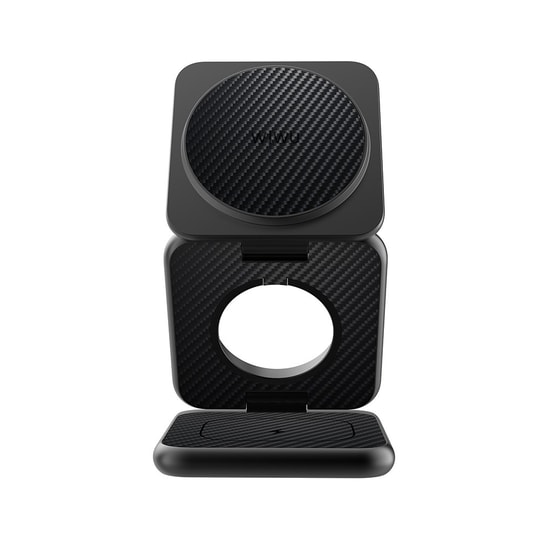 Wiwu Wi-W035 3 in 1 Magnetik Hızlı Şarj Özellikli Aramid Fiber Kablosuz Şarj Standı 15W