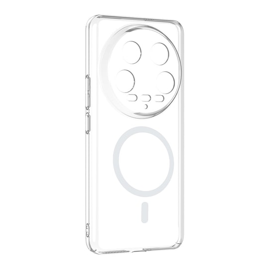 Xiaomi Mi 14 Ultra Kamera Korumalı M-Safe Şarj Özellikli Şeffaf Zore London Silikon Kapak