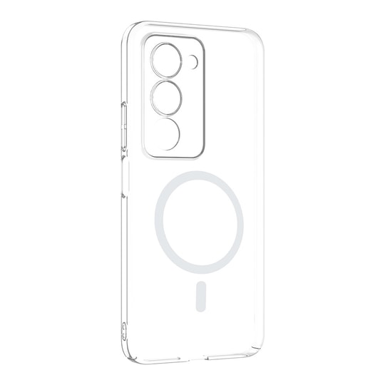Xiaomi Redmi 15 Kamera Korumalı M-Safe Şarj Özellikli Şeffaf Zore London Silikon Kapak