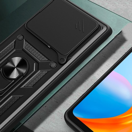 Xiaomi Redmi Note 15 Pro 4G Kılıf Magnetik Standlı Kamera Korumalı Zore Sürgülü Vega Kapak