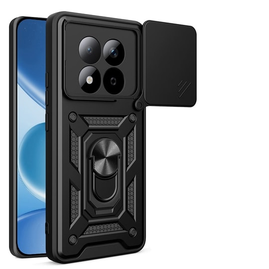 Xiaomi Redmi Note 15 Pro Kılıf Magnetik Standlı Kamera Korumalı Zore Sürgülü Vega Kapak