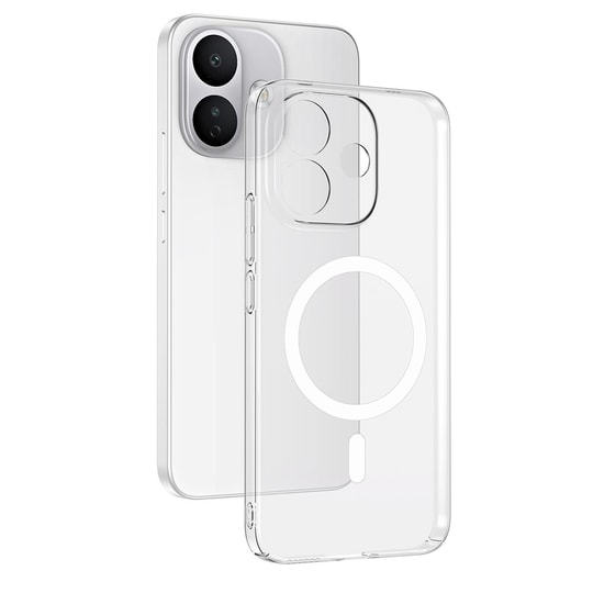 Xiaomi Redmi Note 17 Pro Kamera Korumalı M-Safe Şarj Özellikli Şeffaf Zore London Sert PC Kapak