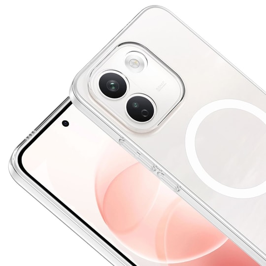 Xiaomi Redmi Note 17 Pro Max Kamera Korumalı M-Safe Şarj Özellikli Şeffaf Zore London Sert PC Kapak