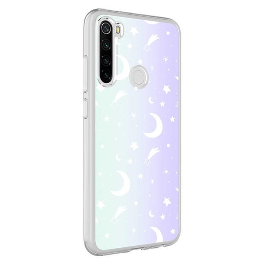 Xiaomi Redmi Note 8 Kılıf Zore M-Blue Desenli Kapak