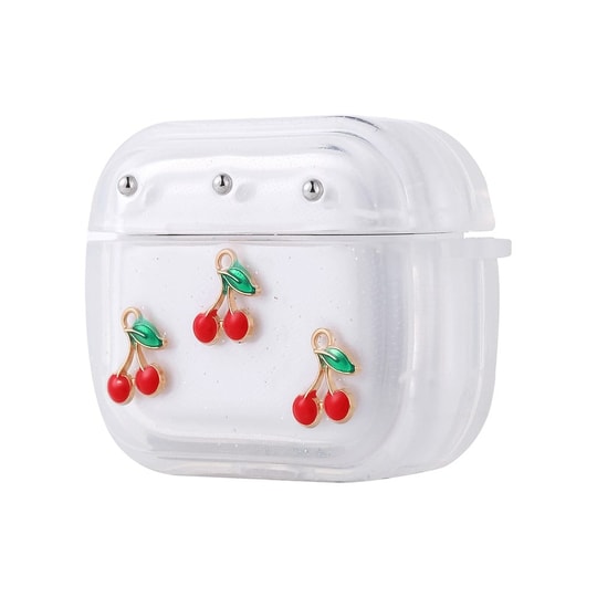 Apple Airpods 3. Nesil Zore Airbag 44 Airbag Tasarımlı Simli Şeffaf Kutup Kılıf