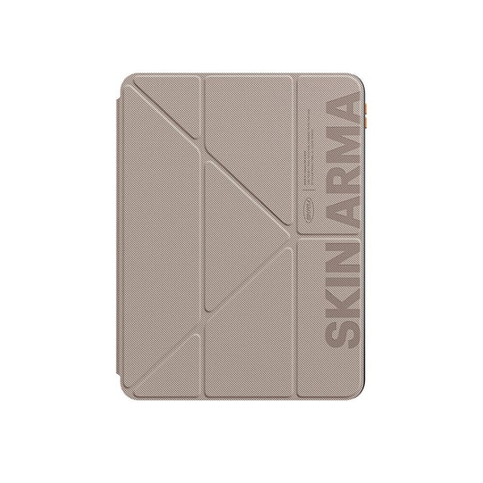 Apple iPad Air 11 2025 M3 Kılıf SkinArma Kabartma Baskı Tasarımlı 360 Tam Koruma Arkası Şeffaf Standlı Gamma Kılıf