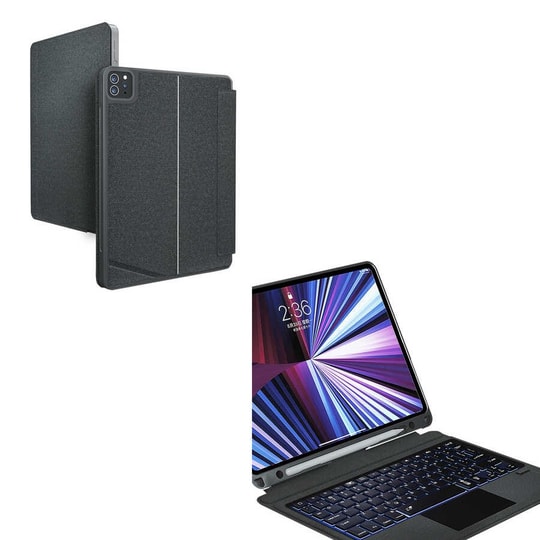 Apple iPad Air 11 2025 M3 Wiwu Mag Touch Klavyeli Standlı Kılıf