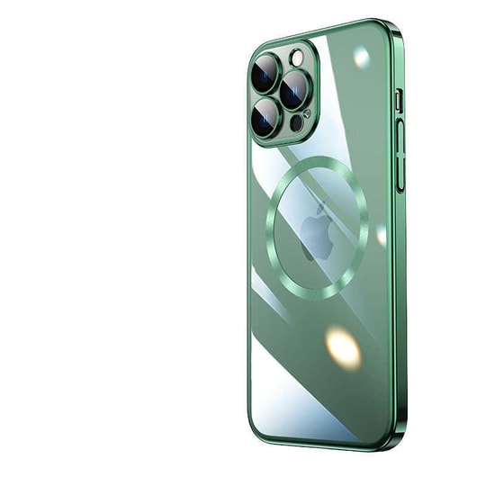 Apple iPhone 13 Pro Kılıf Wireless Şarj Özellikli Sert PC Zore Riksos M-safe Kapak
