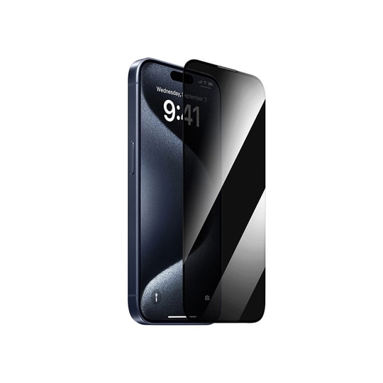 Apple iPhone 13 Pro Max Wiwu GT-011 Anti-Bakteriyel Özellikli Polimer Oleofobik Kaplama Temperli Privacy Cam Ekran Koruyucu