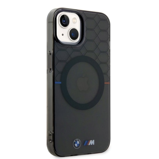 Apple iPhone 14 Kılıf BMW M-safe Şarj Özellikli Transparan M Dizayn Kapak