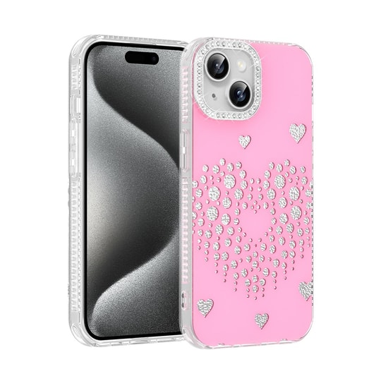 Apple iPhone 14 Kılıf Damla Taşlı Zore Rivas Sert PC Kapak