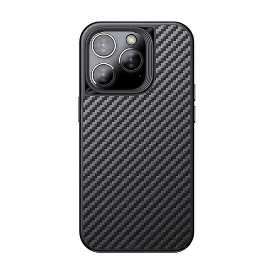 Apple iPhone 14 Pro Kılıf Aramid Karbon Fiber M-safe Özellikli Wlons Radison Kapak