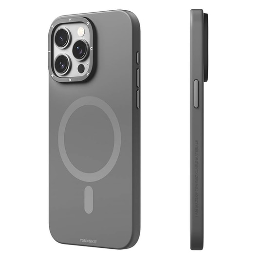 Apple iPhone 14 Pro Max Kılıf M-safe Şarj Özellikli Çizilmeye ve Aşınmaya Dayanıklı Youngkit Velvet Serisi Kapak