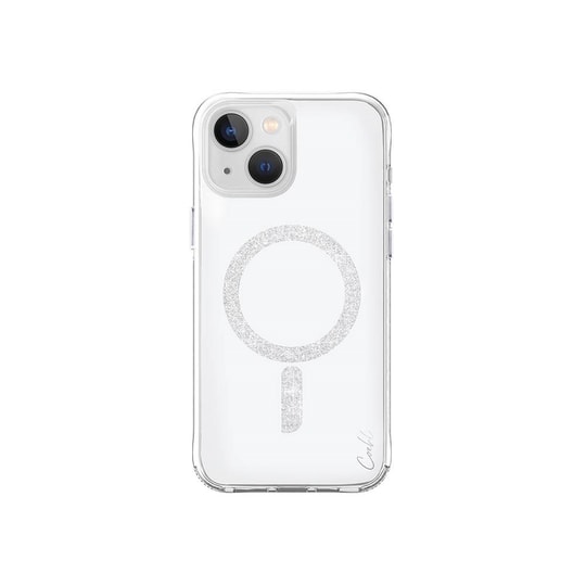 Apple iPhone 15 Kılıf M-safe Şarj Özellikli Simli Magnetik Coehl Glace Kapak