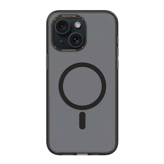 Apple iPhone 15 Plus Kılıf M-safe Şarj Özellikli Cam Arka Yüzey Recci Michelin Serisi Kapak