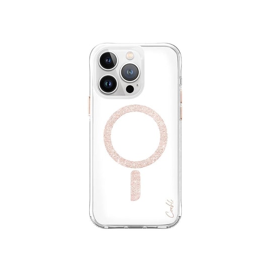 Apple iPhone 15 Pro Kılıf M-safe Şarj Özellikli Simli Magnetik Coehl Glace Kapak