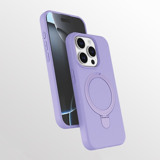 Apple iPhone 15 Pro Kılıf M-safe Şarj Özellikli Standlı Zore Samara Kapak