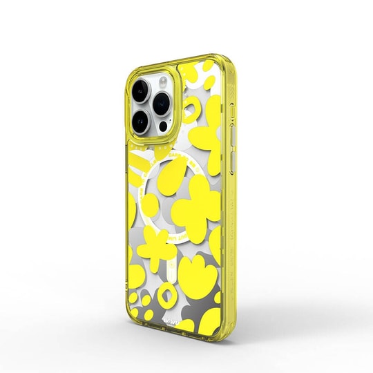 Apple iPhone 15 Pro Kılıf M-safe Şarj Özellikli Boya Desenli Wiwu Fluorescent G Serisi Kapak