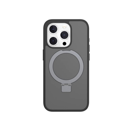 Apple iPhone 15 Pro Kılıf M-safe Şarj Özellikli Yüzük Standlı Lisanslı Switcheasy Magstand-M Kapak