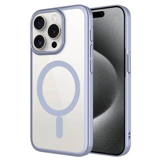 Apple iPhone 15 Pro Kılıf Wireless Şarj Özellikli Sert PC Zore Mat Riksos M-safe Kapak